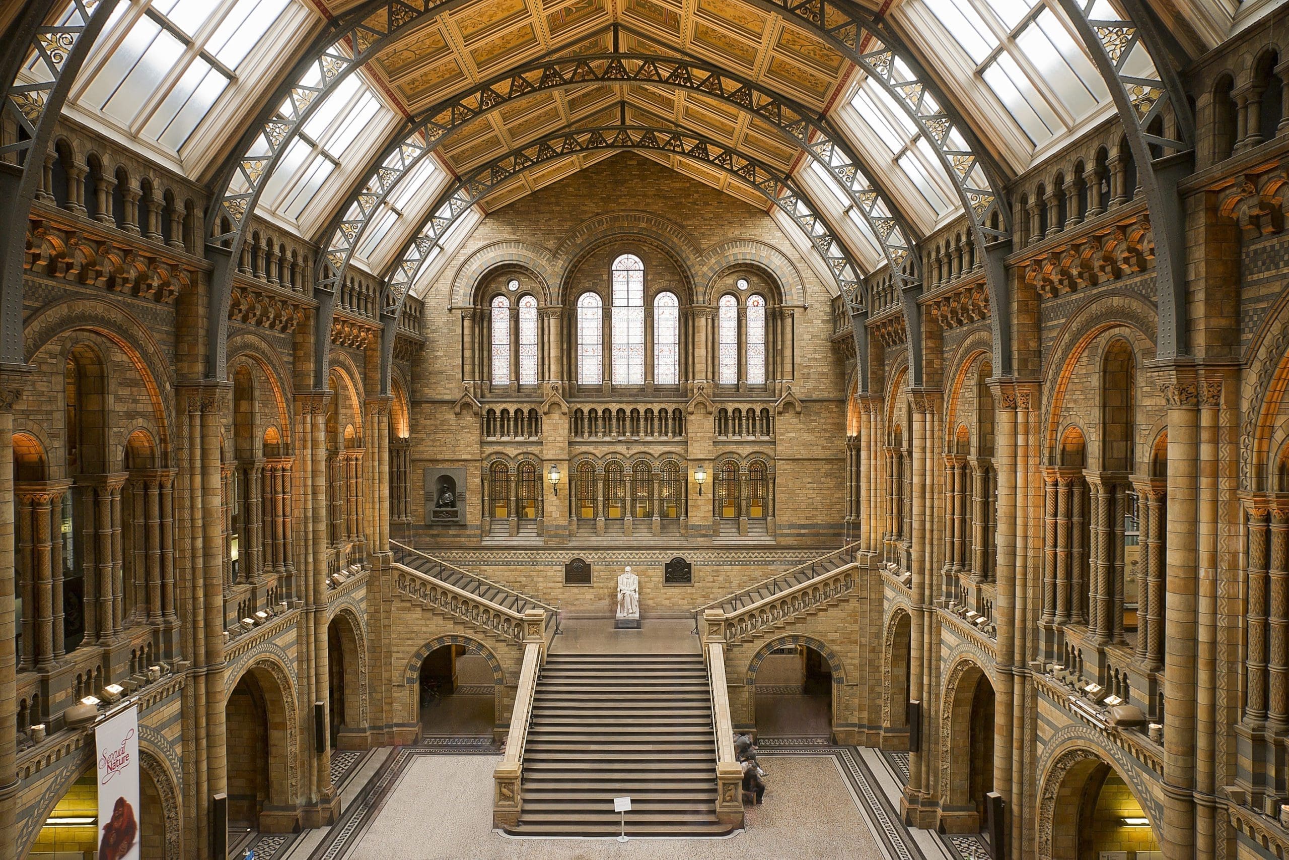 The Main Hall of London's Natural History Museum